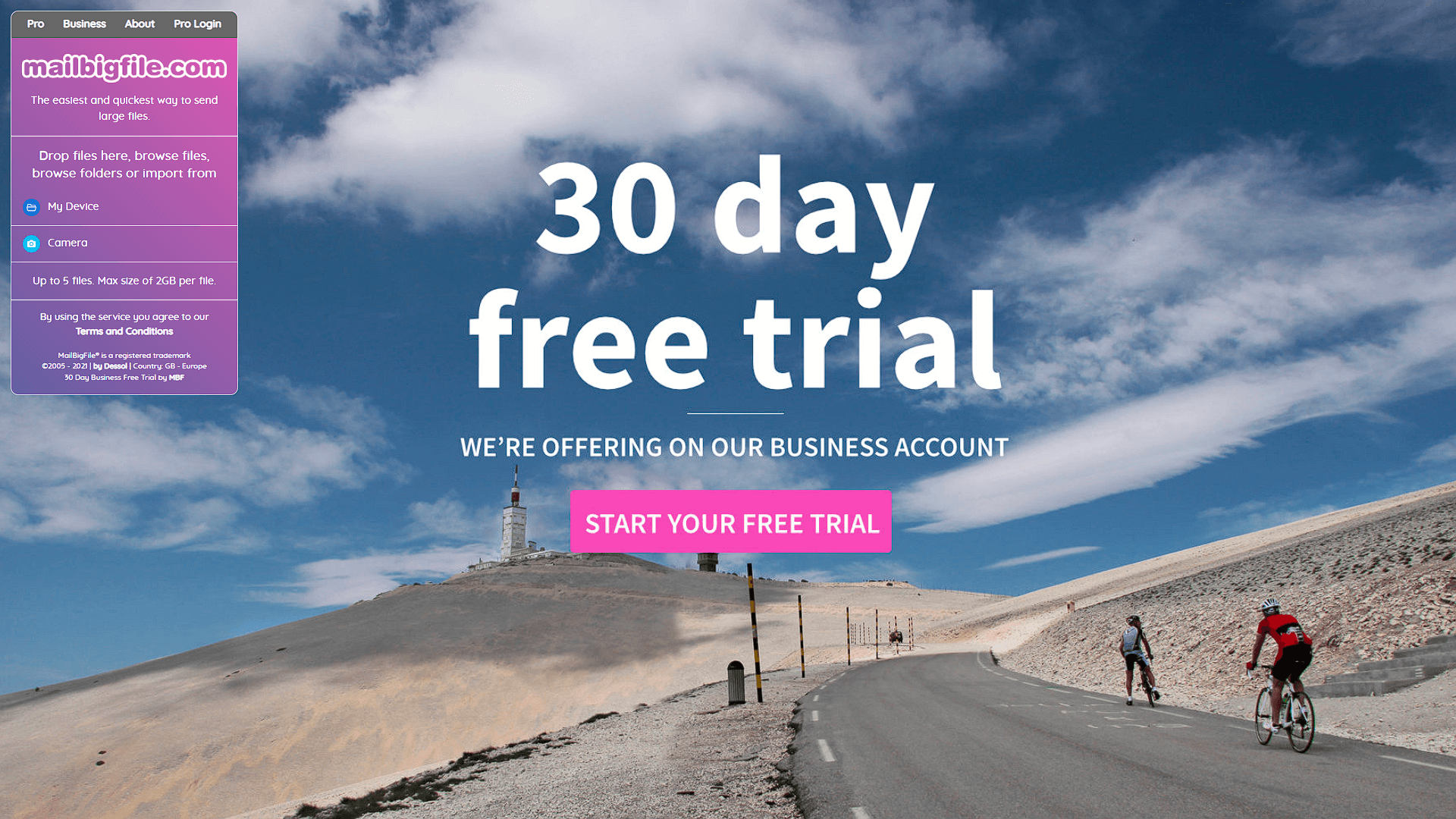 MailBigFile Free Service