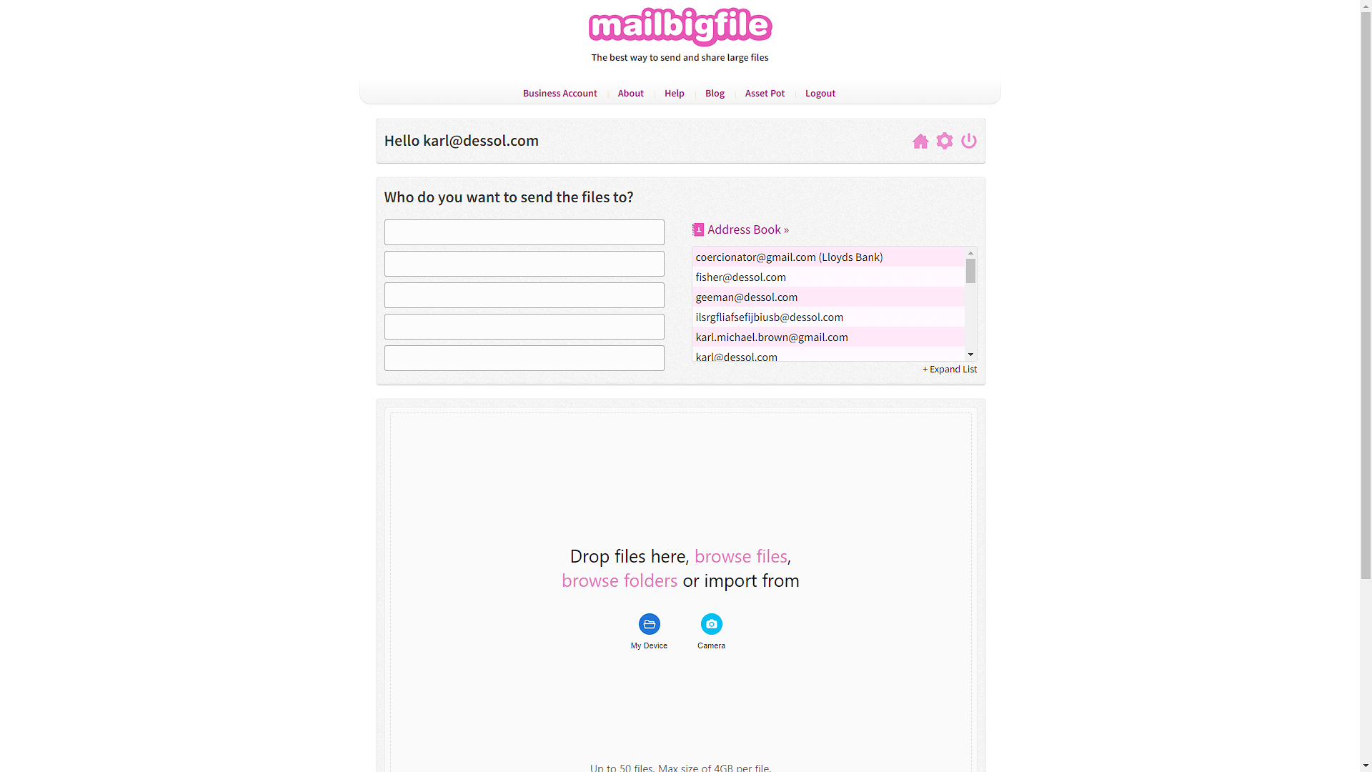 MailBigFile Pro Service